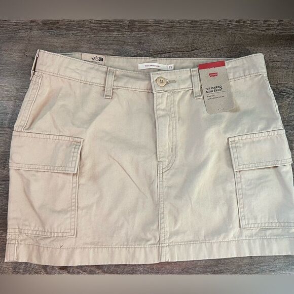 Levi's '94 Cargo Twill Mini Skirt- Size 29 - Picture 1 of 8